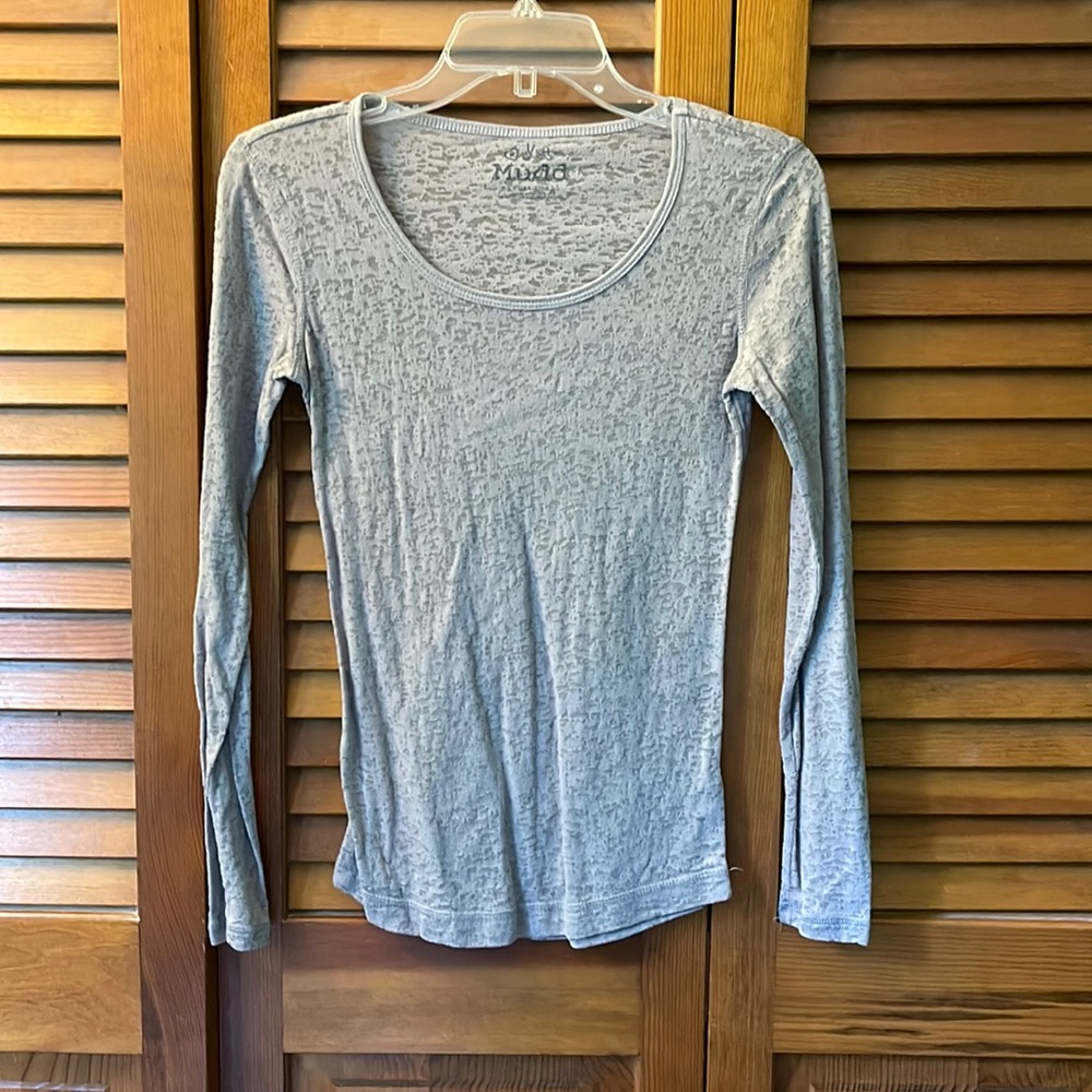Gray Long Sleeve Shirt